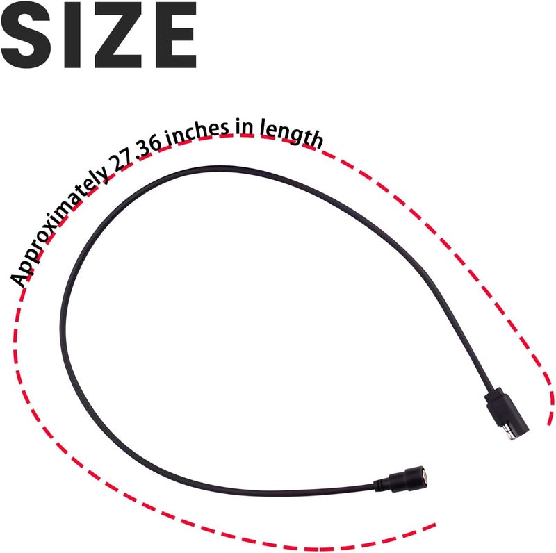 Ciuouient G999243 Electric Heated Power Adaptor Cord Kit Compatible with GM38S Helmets, Electric Shield Dash Cord Fits for Arctic Cat Electric Shield - Image 3